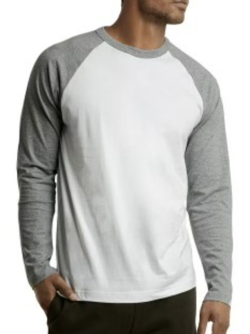 George Moisture Wicking Long Sleeve Raglan Baseball Tee - XL